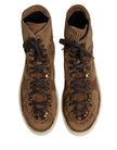 Dolce & Gabbana Braune Corduroy High-Top Oxford Boots