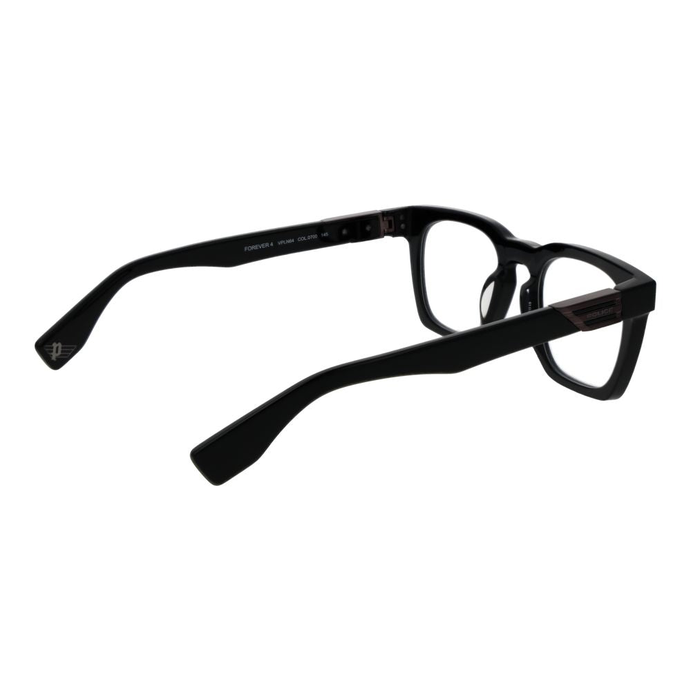 Police Brille mit schwarzen Cellulose-Acetat-Gestellen