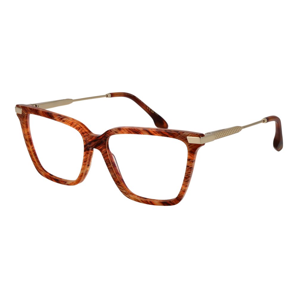 Victoria Beckham Honigfarbene Metall- & Kunststoffbrille (Rahmen)