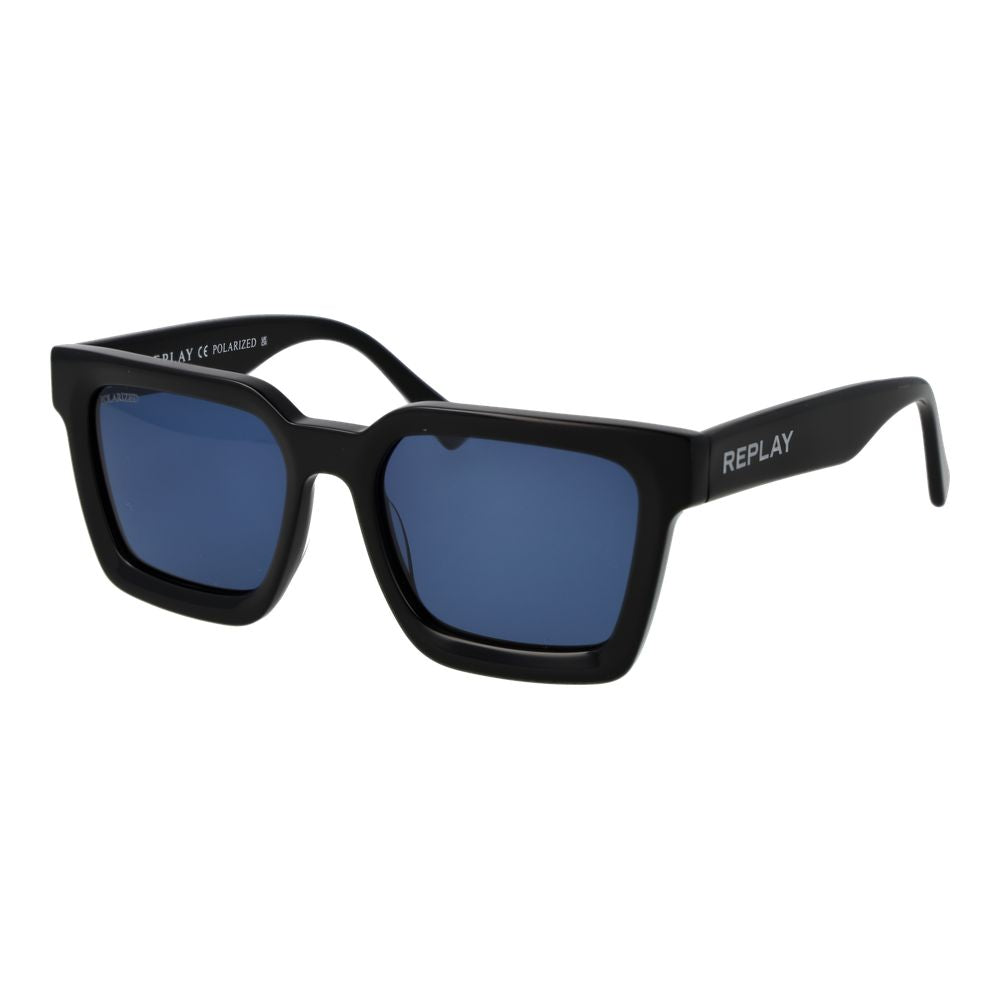 Replay Schwarze Sonnenbrille aus Acetat