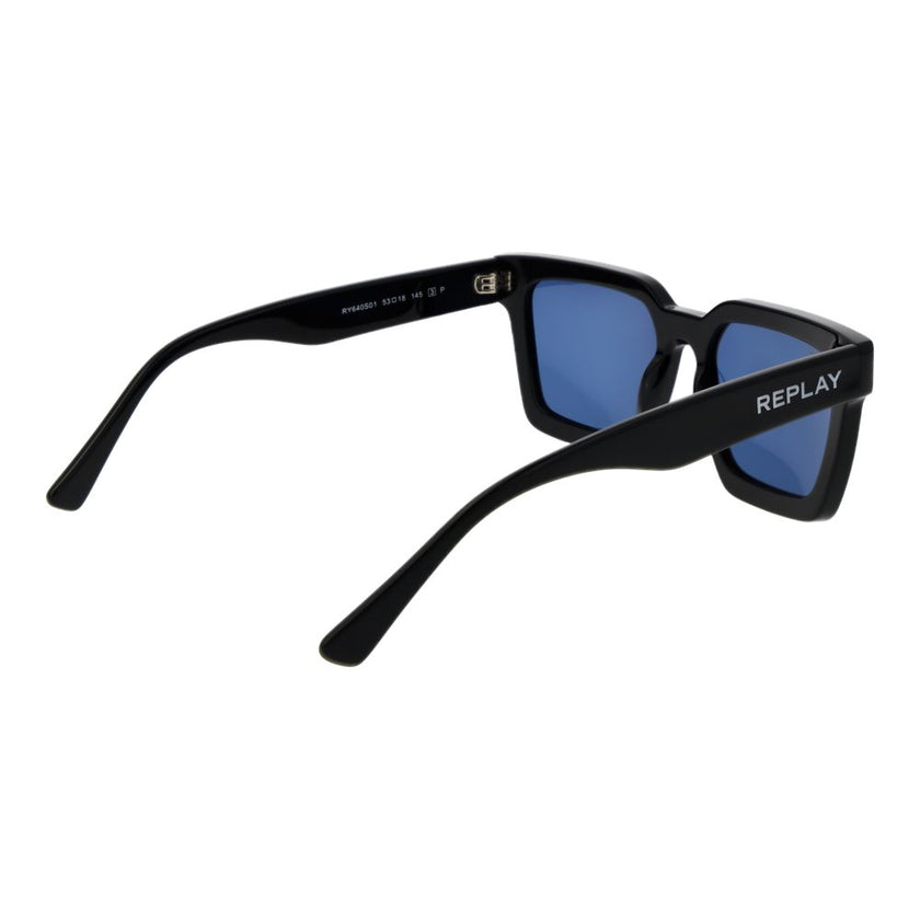 Replay Schwarze Sonnenbrille aus Acetat