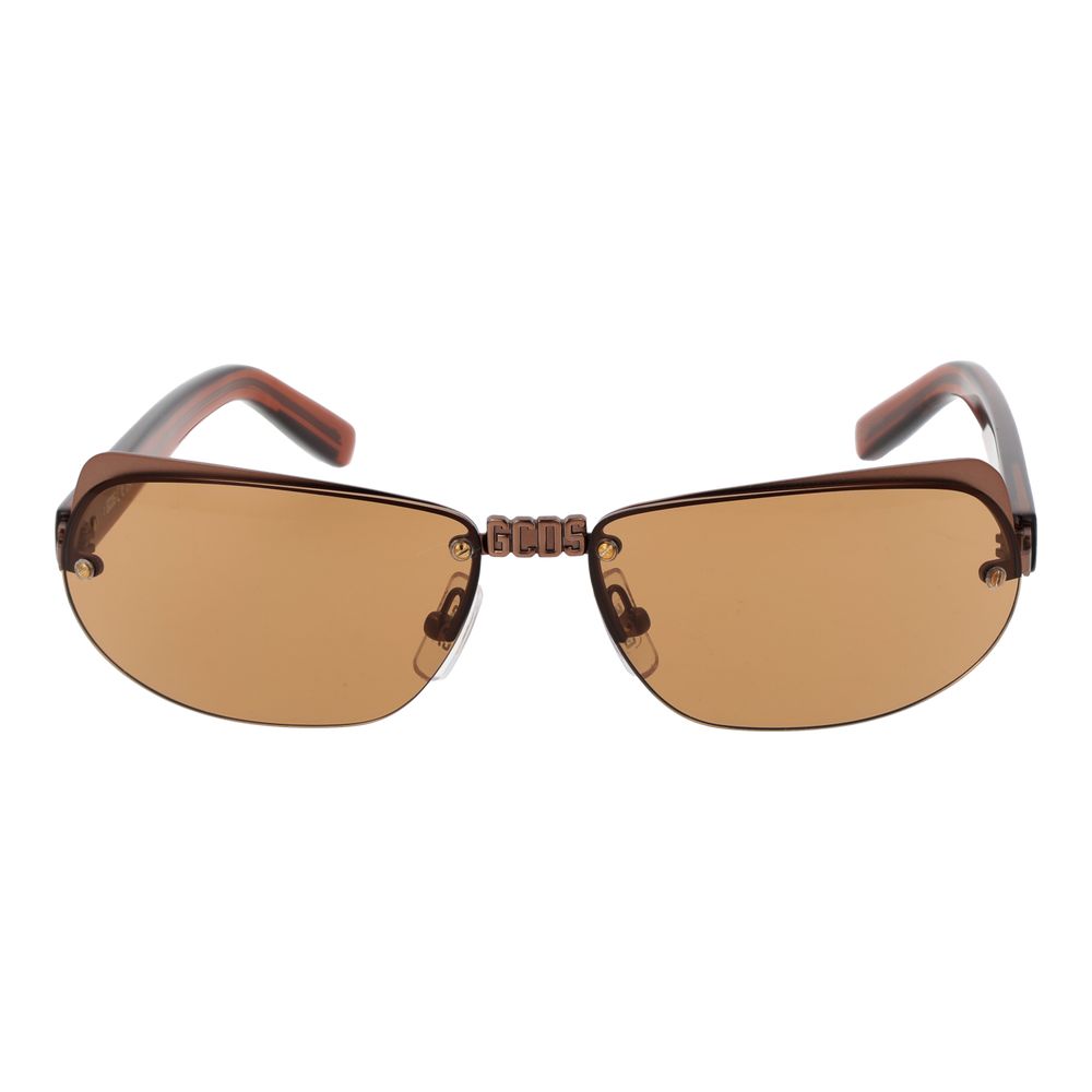 GCDS Braune Metallsonnenbrille