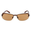 GCDS Braune Metallsonnenbrille