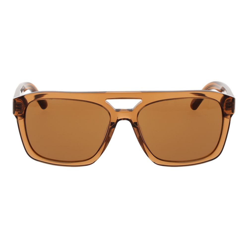 GCDS Braune Sonnenbrille aus Kunststoff
