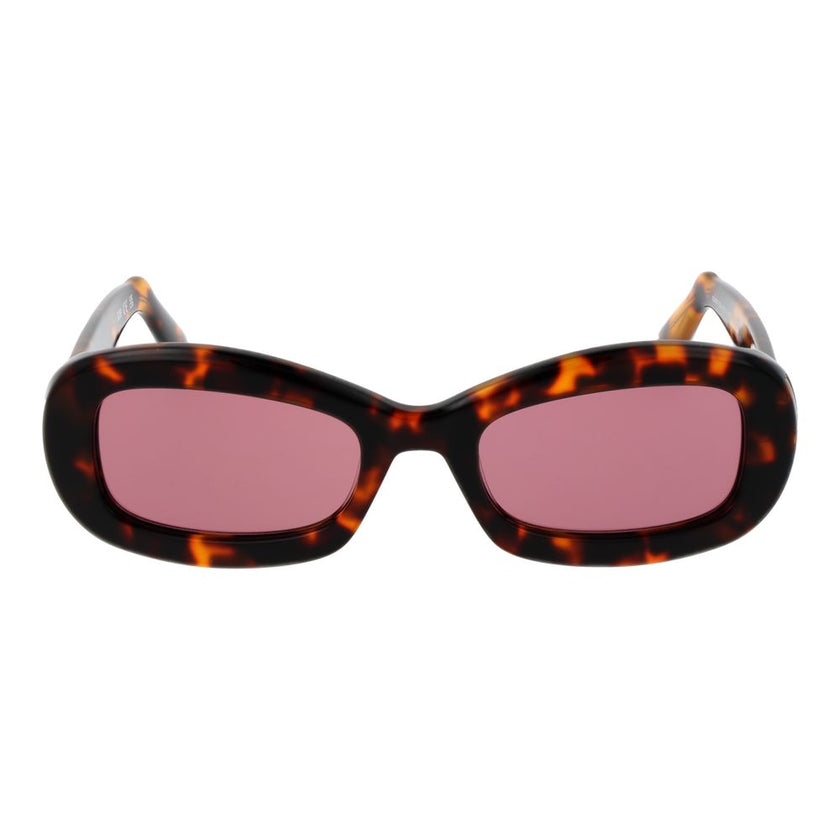 GCDS Braune Sonnenbrille aus Kunststoff