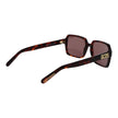 GCDS Braune Kunststoff-Sonnenbrille
