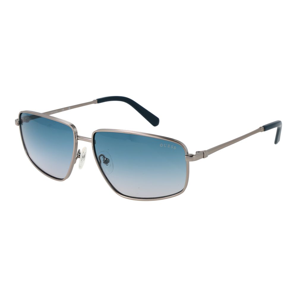 Guess sunglasses made of silver metal