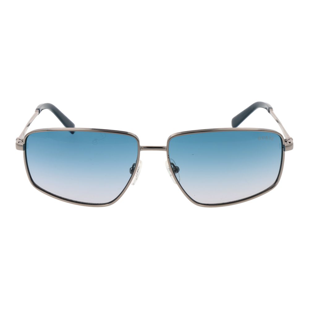Guess sunglasses made of silver metal