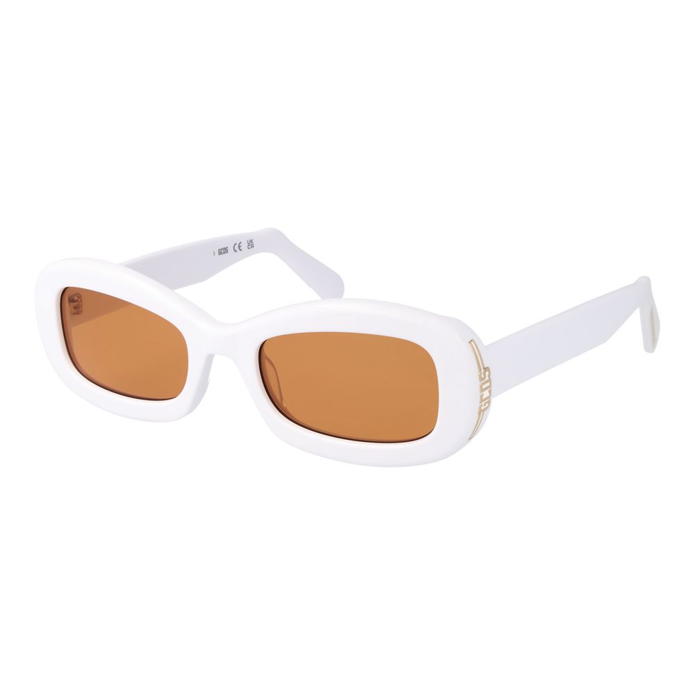 GCDS Weiße Sonnenbrille aus Kunststoff