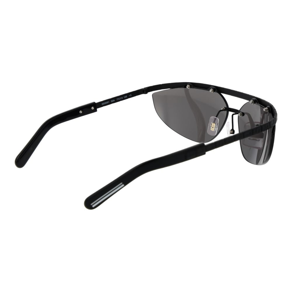GCDS Schwarze Sonnenbrille aus Metall