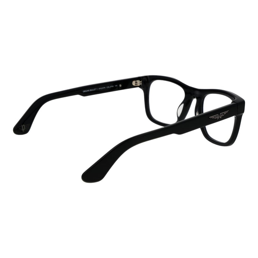 Police Brille mit schwarzen Cellulose-Acetat-Gestellen