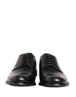 Dolce & Gabbana Schwarze Derby-Schuhe aus Kalbsleder für Herren