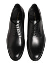 Dolce & Gabbana Schwarze Derby-Schuhe aus Kalbsleder für Herren