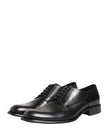 Dolce & Gabbana Schwarze Derby-Schuhe aus Kalbsleder für Herren