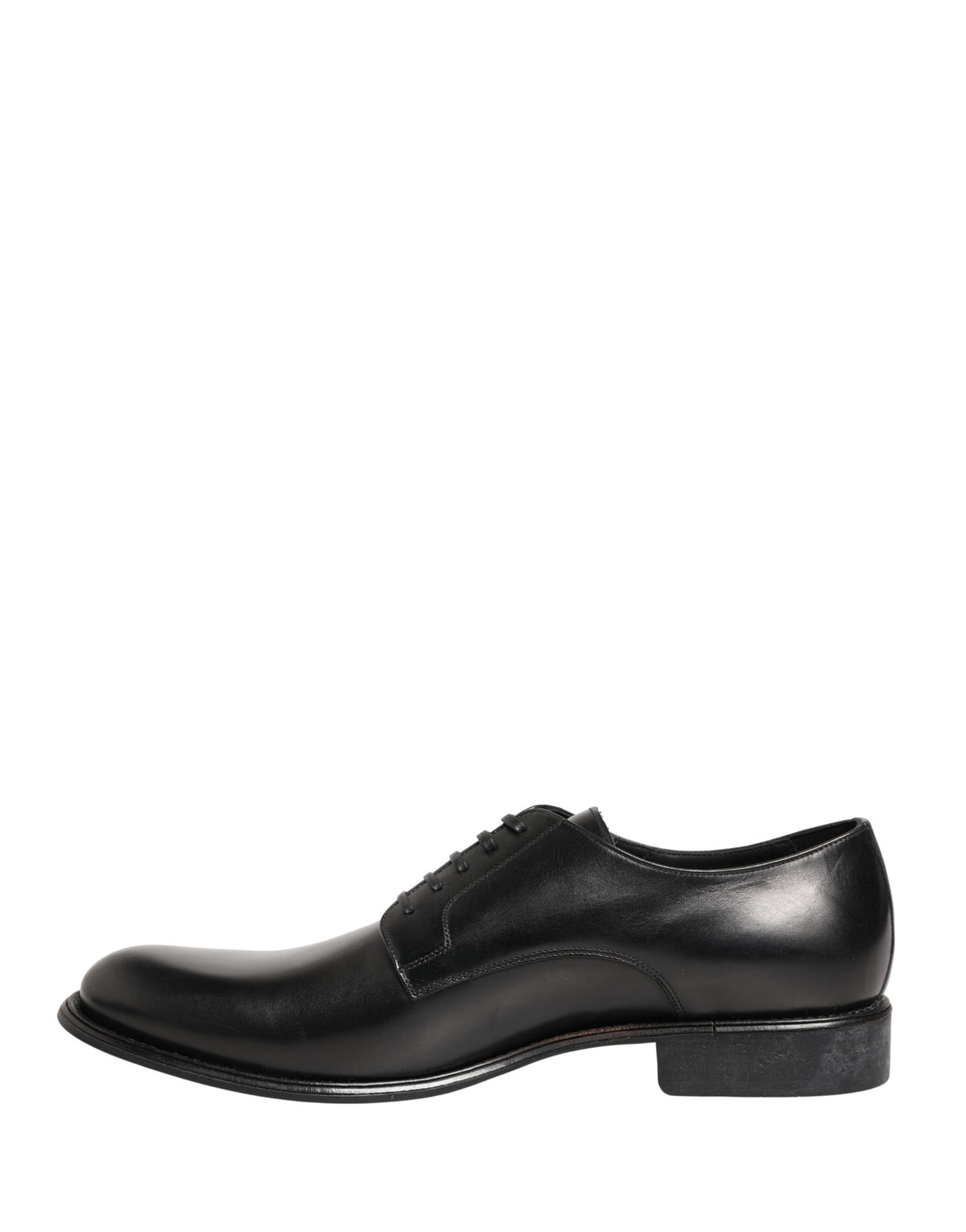Dolce & Gabbana Schwarze Derby-Schuhe aus Kalbsleder für Herren