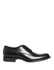 Dolce & Gabbana Schwarze Derby-Schuhe aus Kalbsleder für Herren