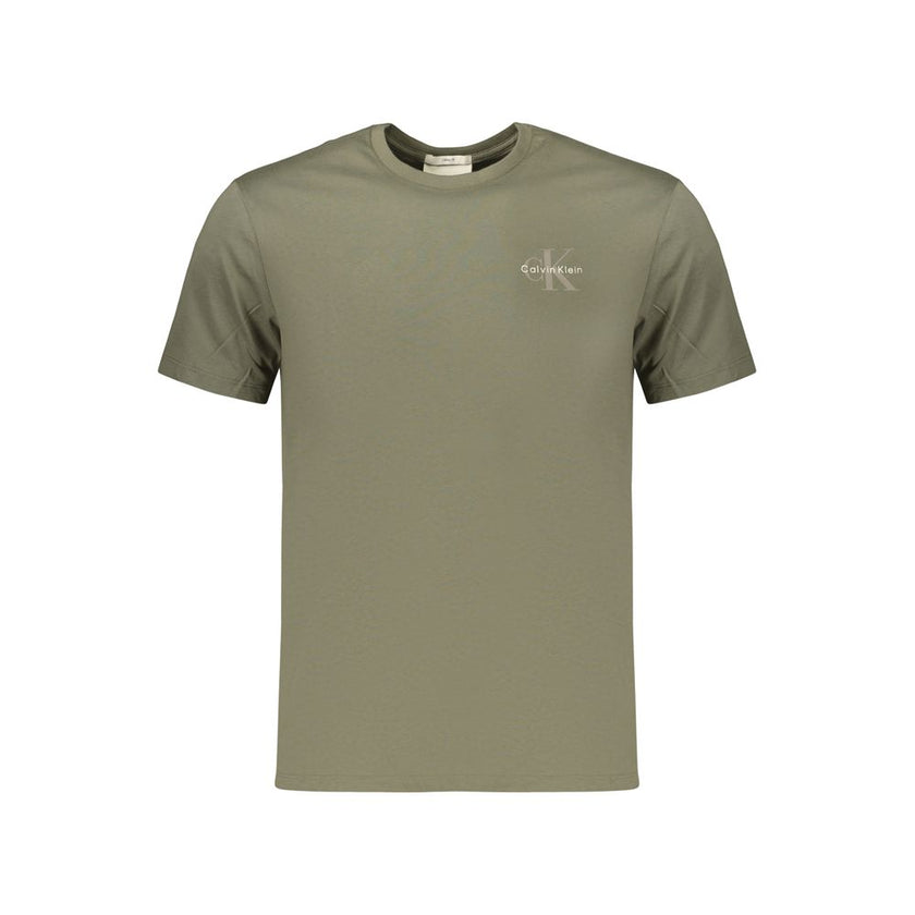 Calvin Klein Grünes Baumwoll-T-Shirt für Herren