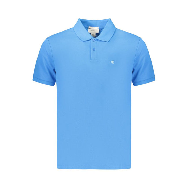 Calvin Klein Azzurro Baumwoll-Poloshirt für Herren