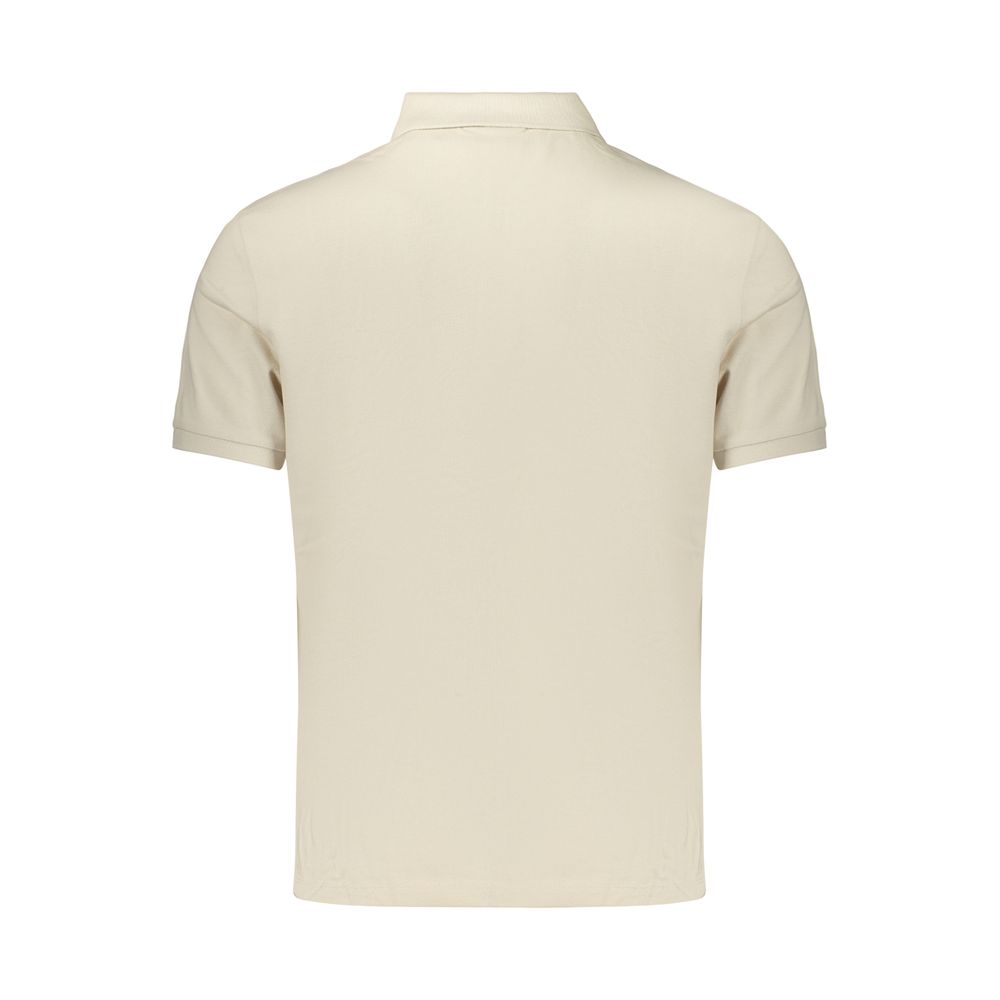 Calvin Klein Men's Beige Cotton Polo Shirt