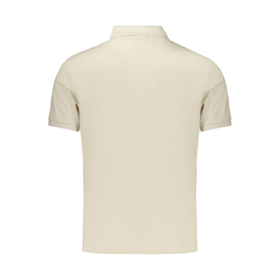 Calvin Klein Men's Beige Cotton Polo Shirt