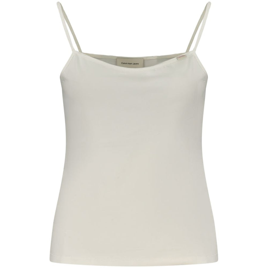 Calvin Klein Women's White Cotton Tank Top