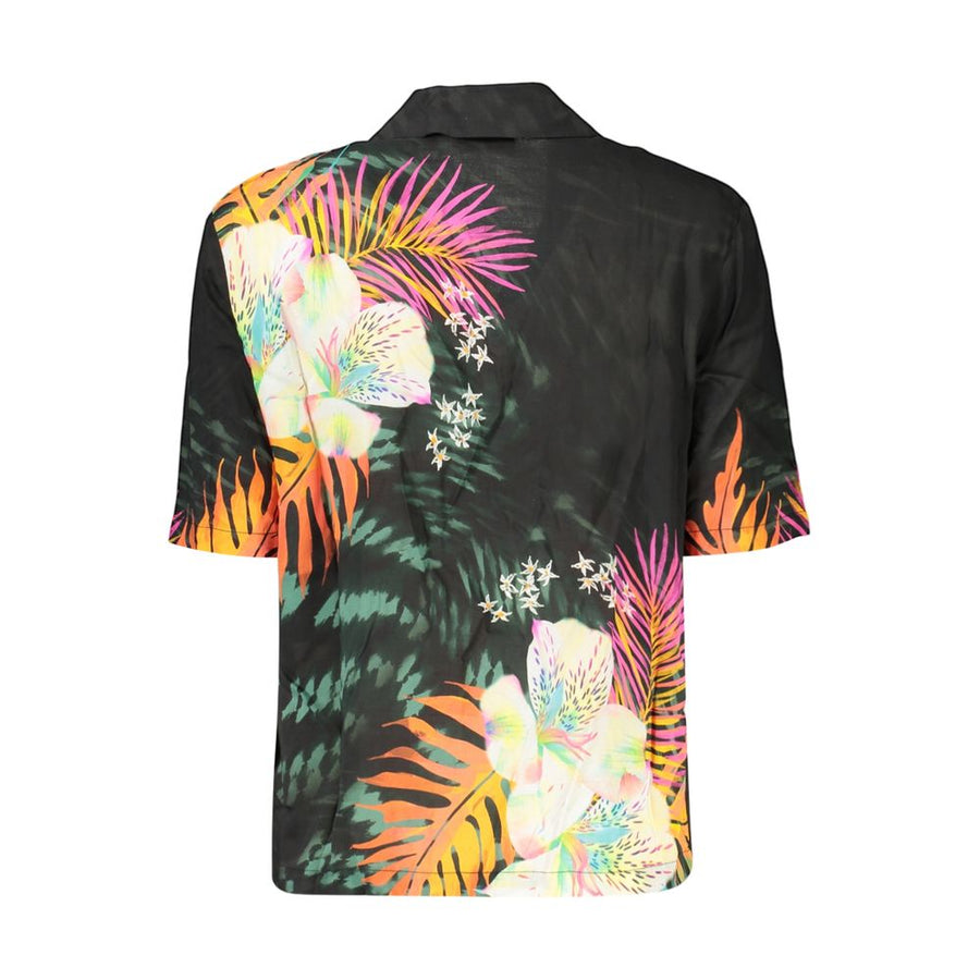 Desigual Schwarzes Damen-Shirt aus Viskose