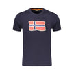 Napapijri Blaues Baumwoll-T-Shirt für Herren
