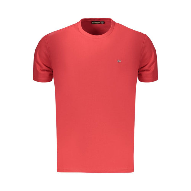 Napapijri Rosso Baumwoll-T-Shirt für Herren