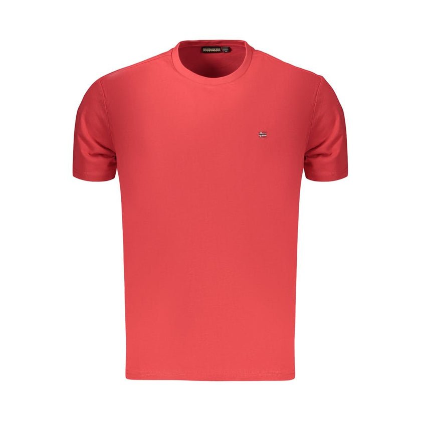 Napapijri Rosso Baumwoll-T-Shirt für Herren