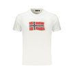 Napapijri Weißes Herren-T-Shirt aus Baumwolle