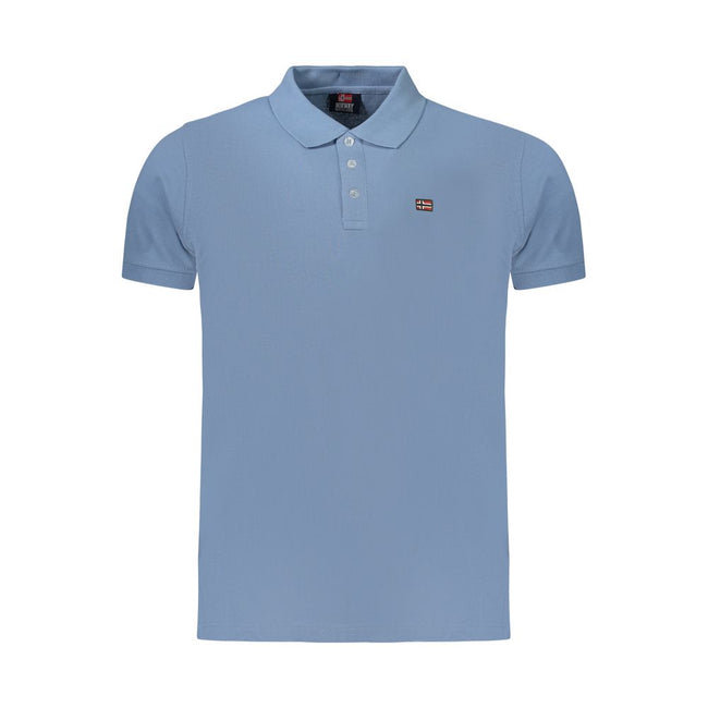 Norway 1963 Azzurro Baumwoll-Poloshirt für Herren