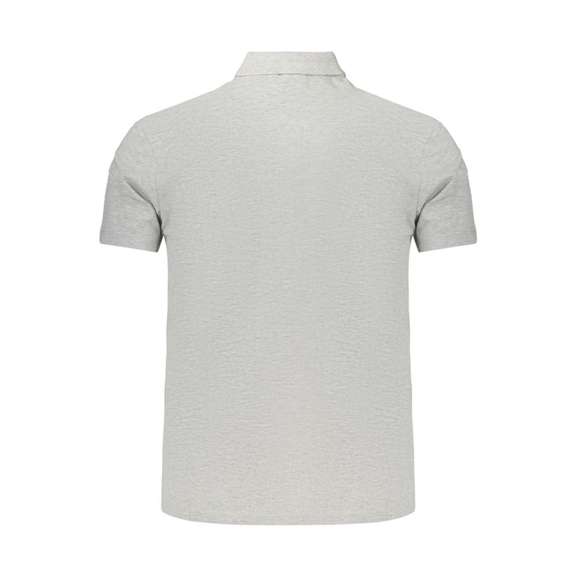Napapijri Graues Herren-Poloshirt aus Baumwolle