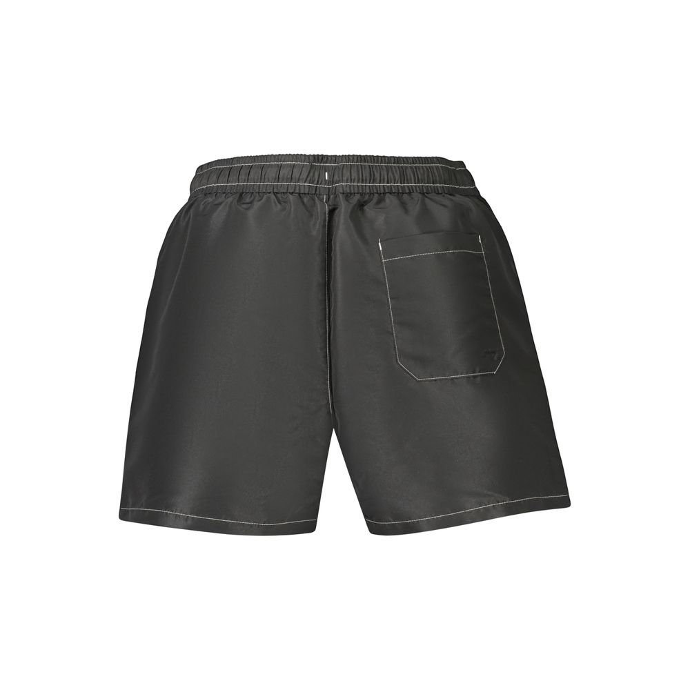 Tommy Hilfiger Men's Black Polyester Swim Trunks