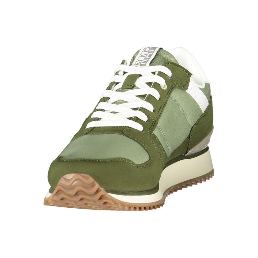 Napapijri Grüner Herren-Sneaker aus Polyurethan