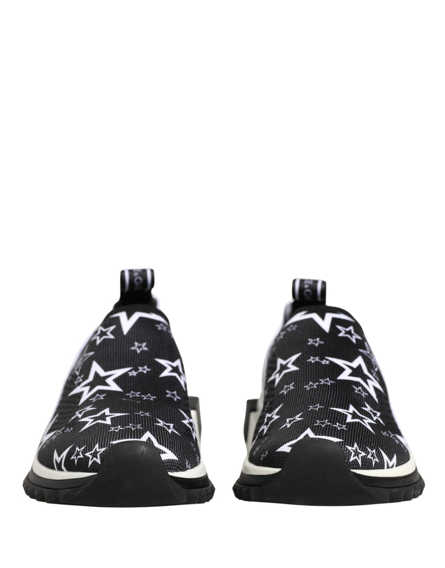 Dolce & Gabbana Black SORRENTO Sneakers with Star Logo