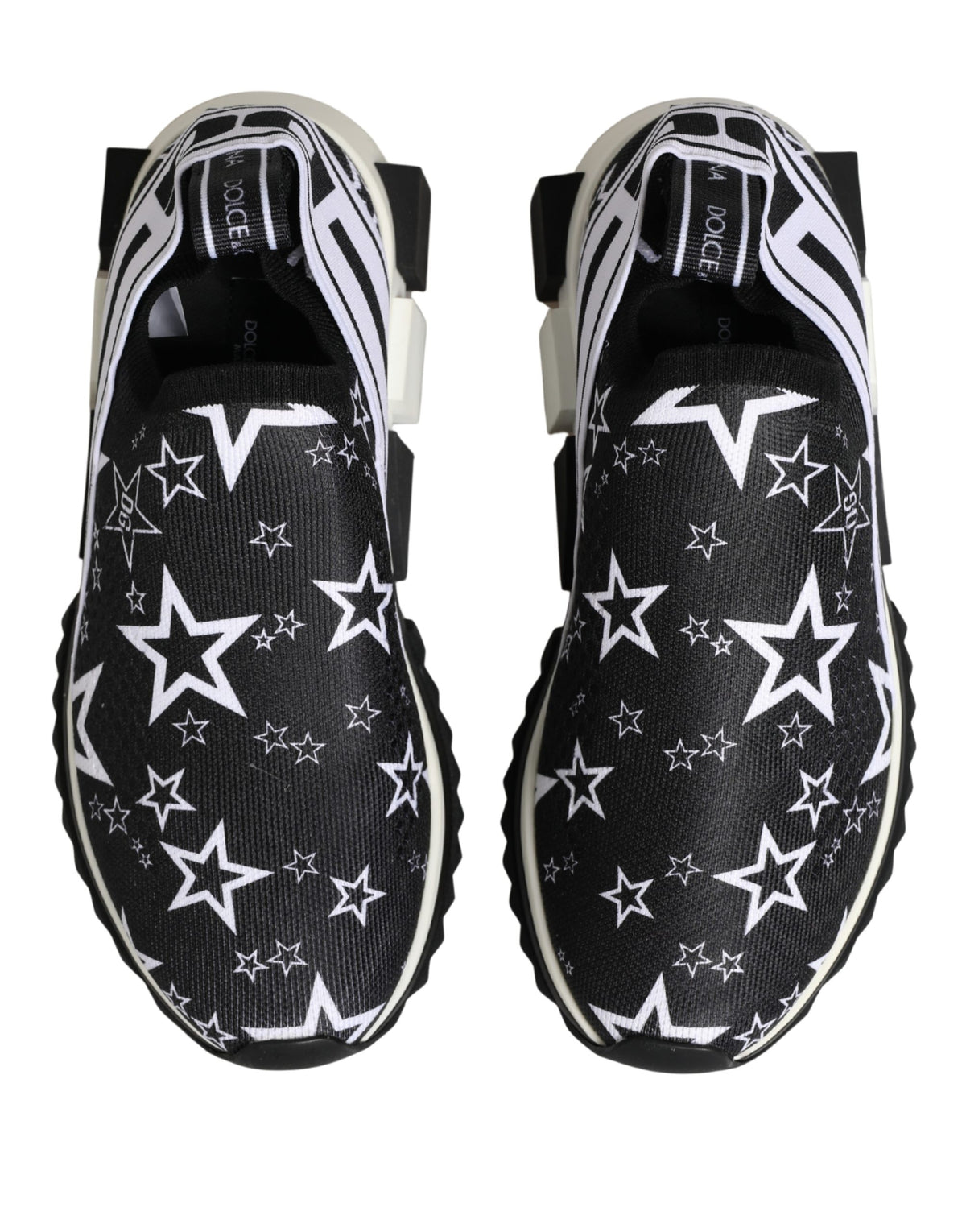 Dolce & Gabbana Black SORRENTO Sneakers with Star Logo