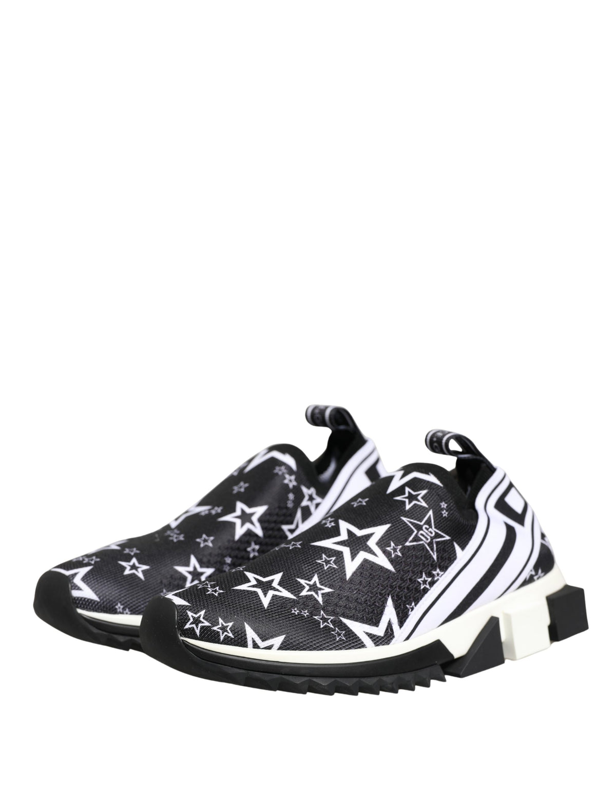 Dolce & Gabbana Black SORRENTO Sneakers with Star Logo