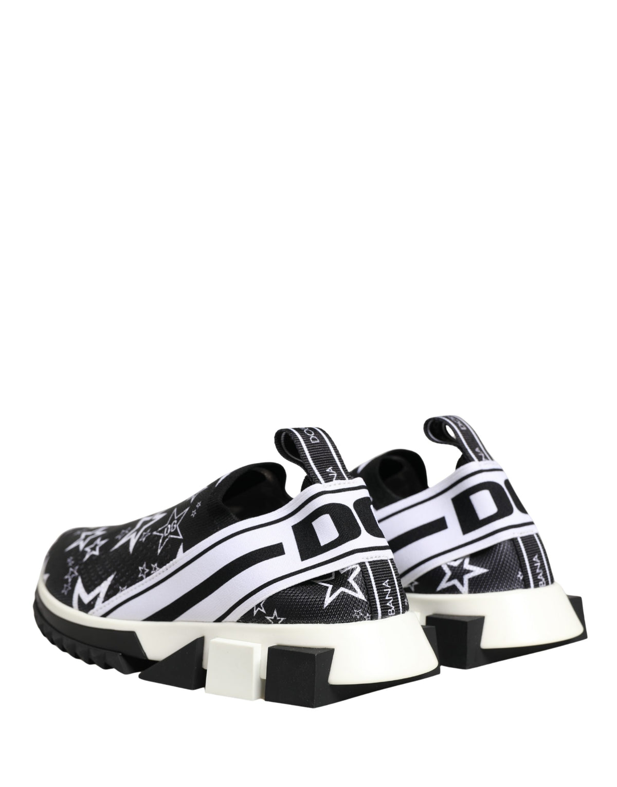 Dolce & Gabbana Black SORRENTO Sneakers with Star Logo