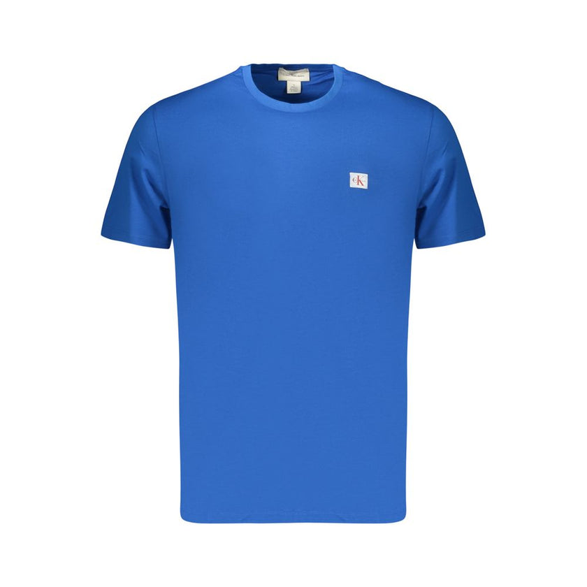 Calvin Klein Blaues Baumwoll-T-Shirt für Herren