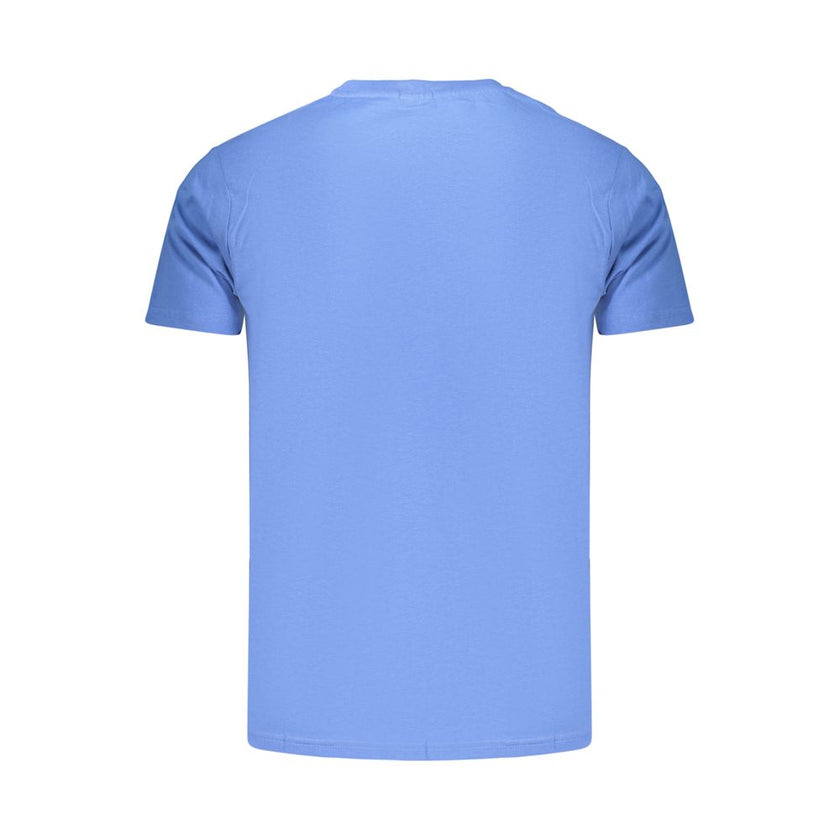 Rifle Blaues Baumwoll-T-Shirt für Herren
