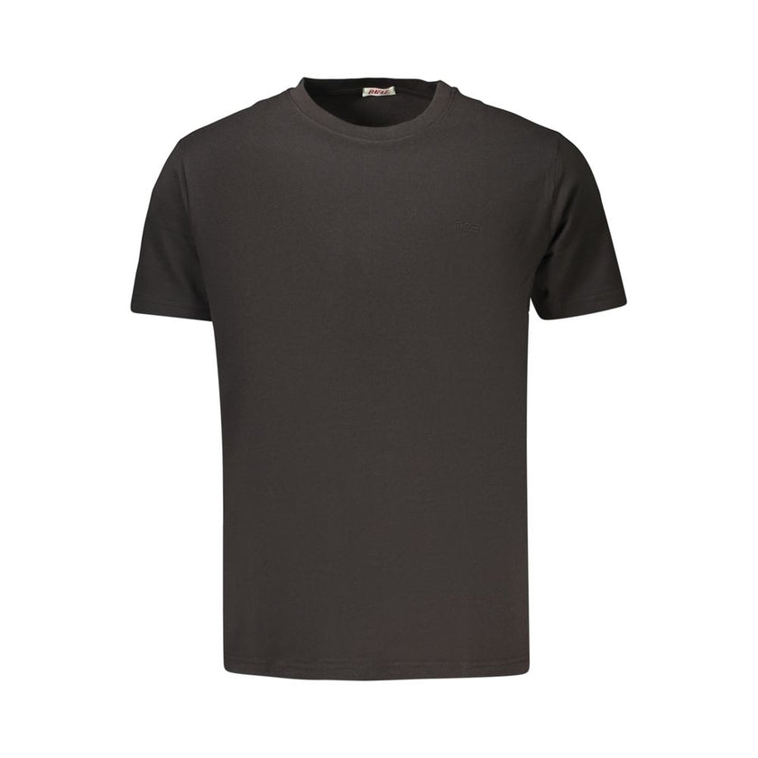 Rifle Schwarzes Baumwoll-T-Shirt für Herren