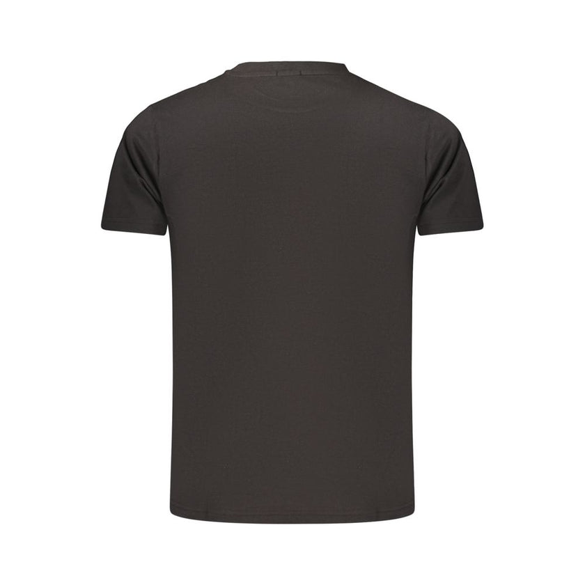 Rifle Schwarzes Baumwoll-T-Shirt für Herren