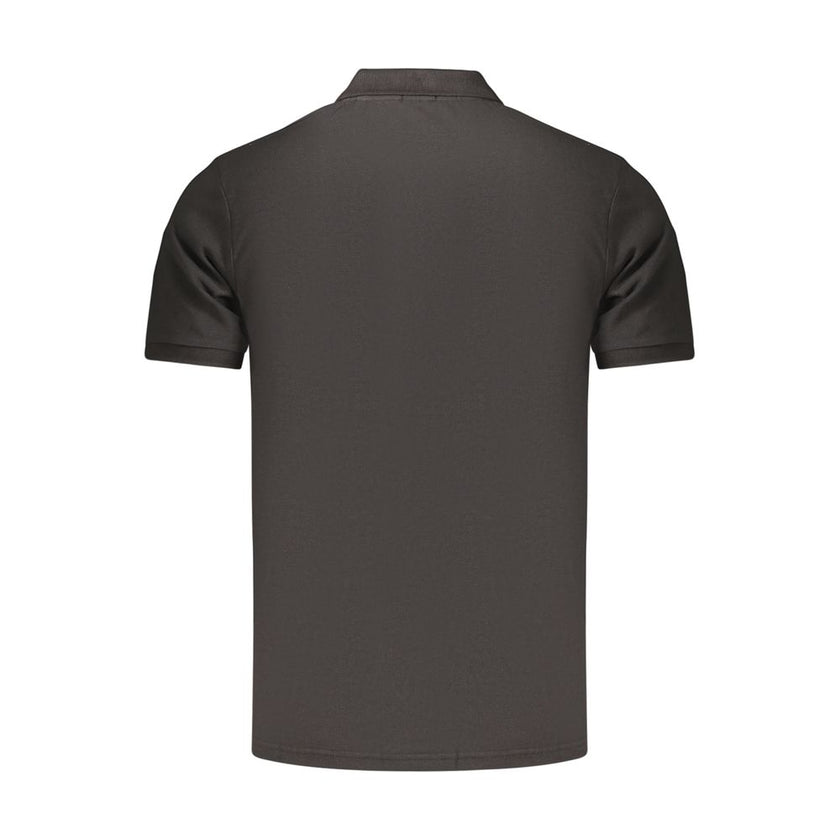 Rifle Schwarzes Baumwoll-Poloshirt für Herren