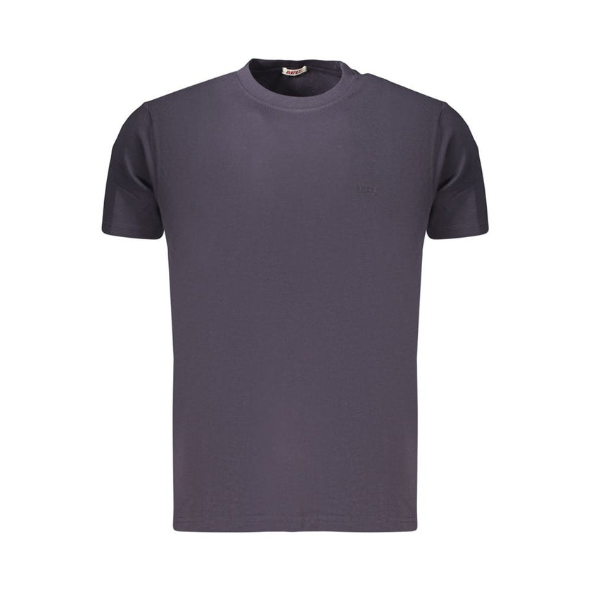 Rifle Blaues Baumwoll-T-Shirt für Herren