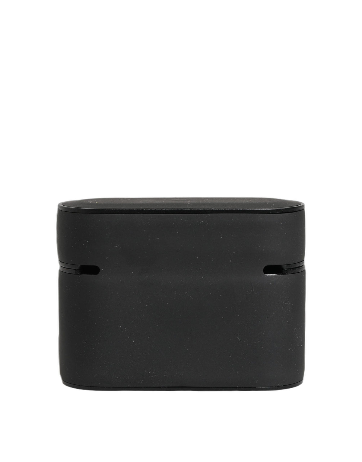 Dolce & Gabbana Schwarzer PVC-Etui mit geprägtem Logo, Flip-Halter für Damen-Airpods