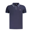 Norway 1963 Blaues Baumwoll-Poloshirt für Herren