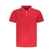 Norway 1963 Rotes Baumwoll-Poloshirt für Herren