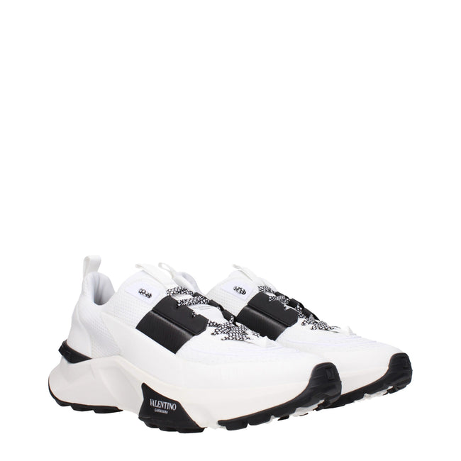 Valentino Garavani Weiße Stoff-Sneaker im Athletic-Look