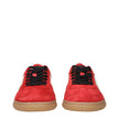 Valentino Garavani Rote Leder Low-Top-Sneaker