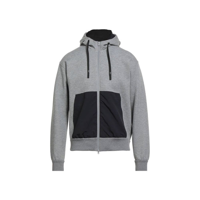 Herno Grauer Baumwollpullover